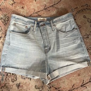 Madewell J.Crew High-Rise Denim Shorts, 32, EUC